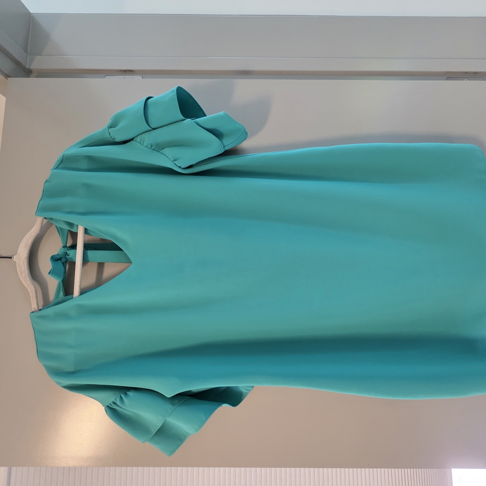 Elegant Teal Mini Dress